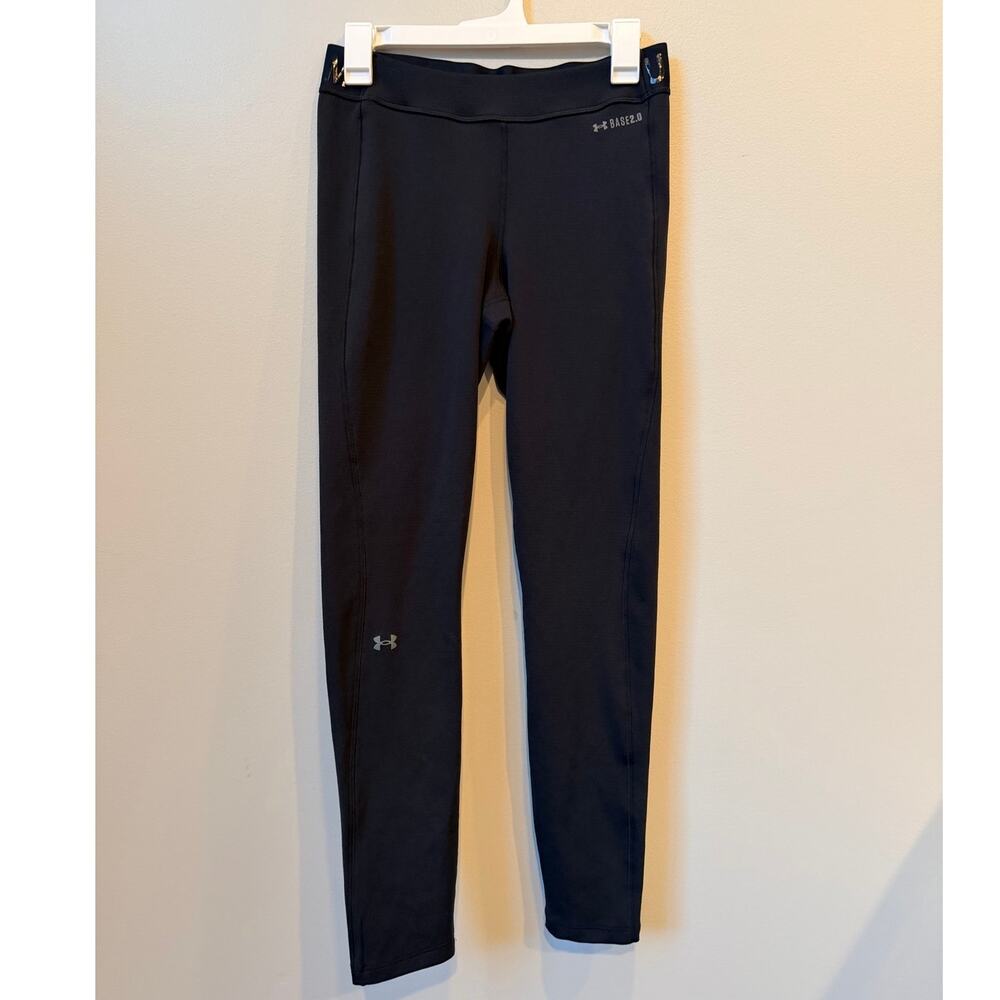 Under Armour Women's ColdGear Base 2.0 Leggings Black Thermal Base Layer Medium